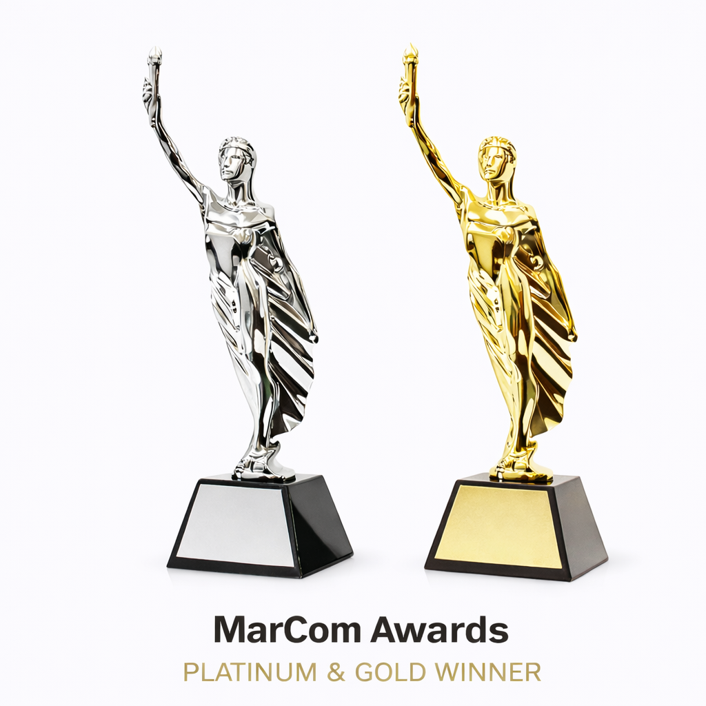 Two MarCom Awards Gold and Platinum